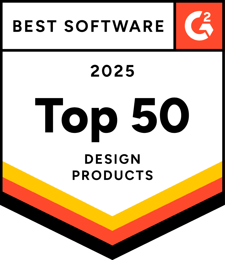 G2 Best Software 2025 — Top 50 Design Products