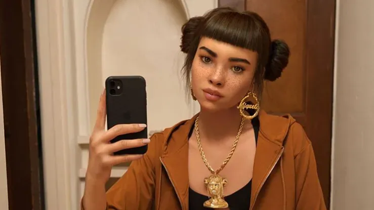 Image of an AI influencer