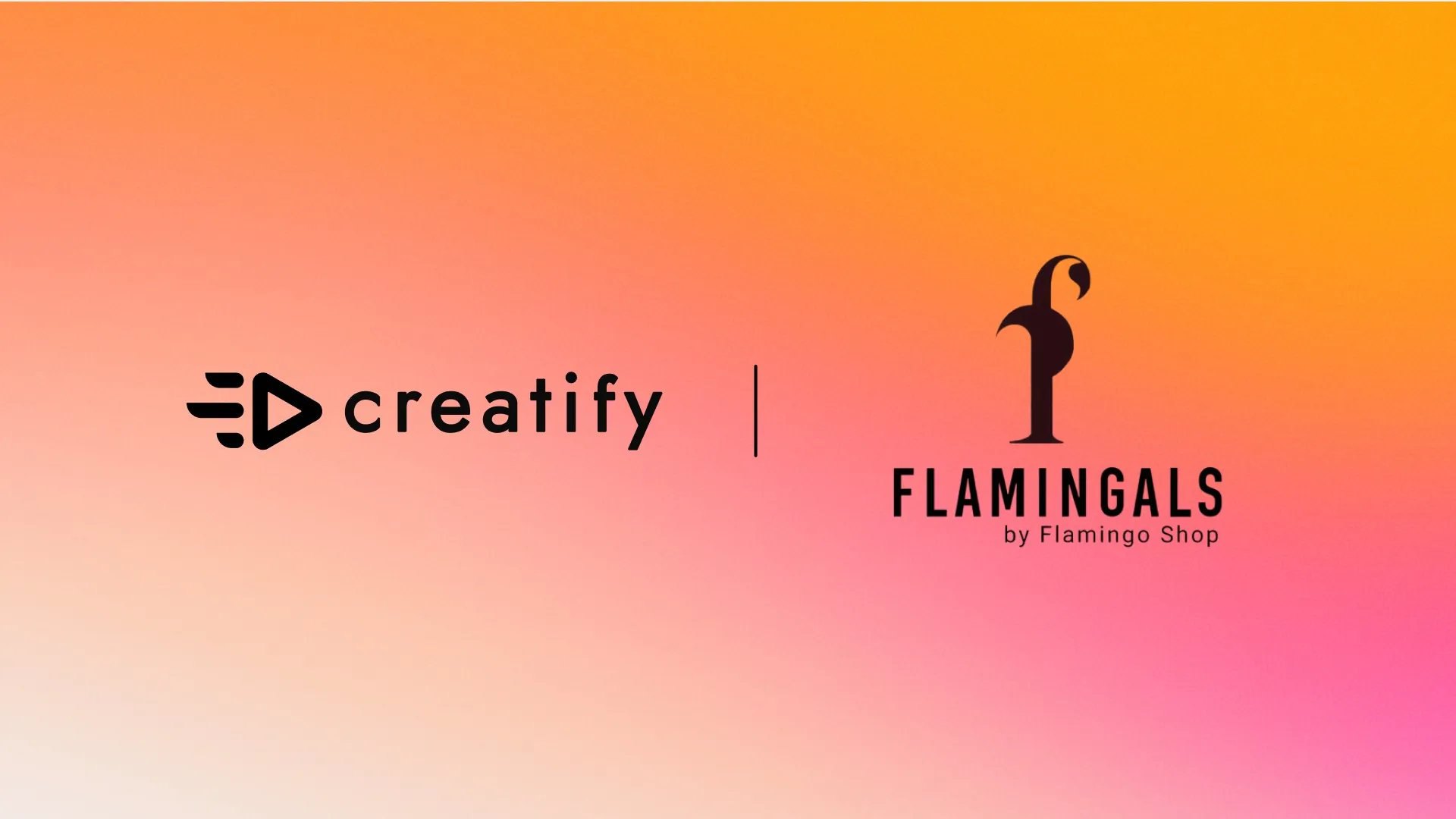 Logos for Creatify and Flamingals by Flamingo Shop.