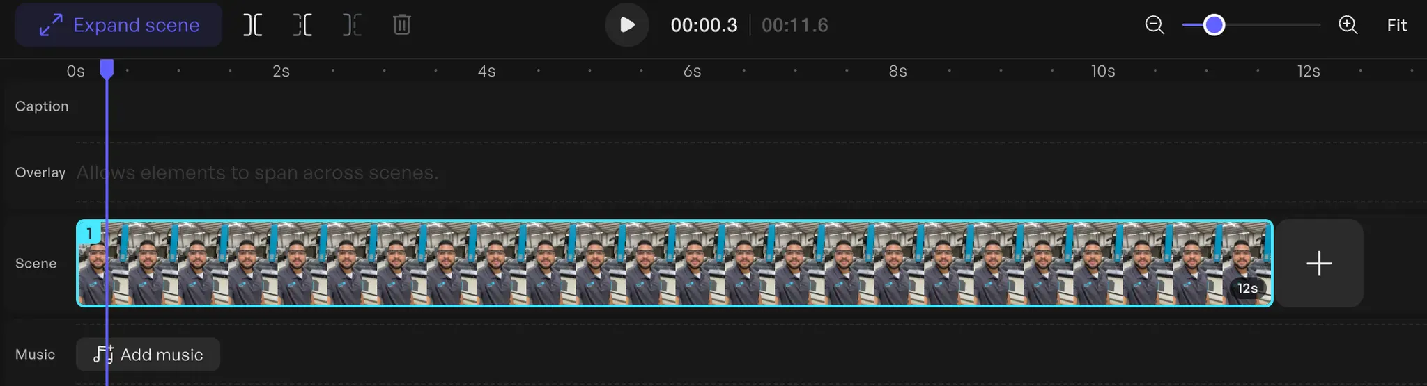Creatify AI app - editing feature.
