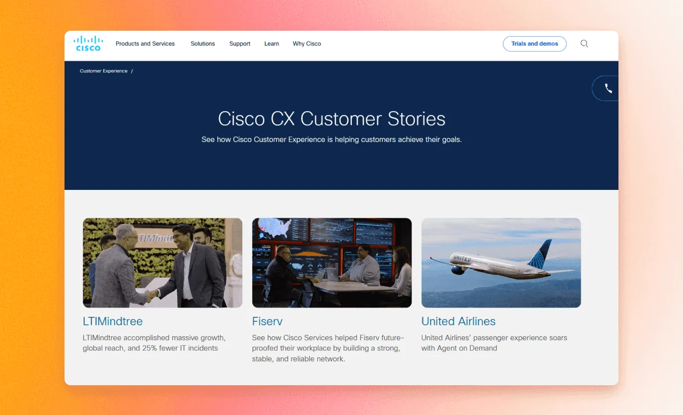 Cisco CX Customer Stories