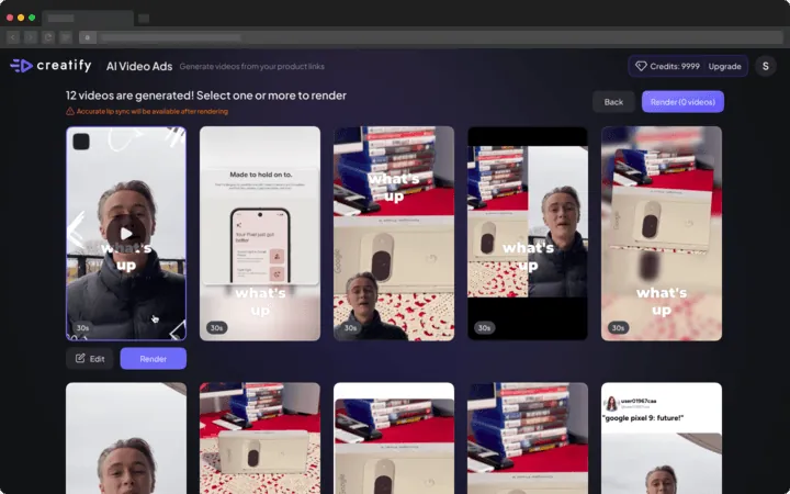 Create smart video ads
